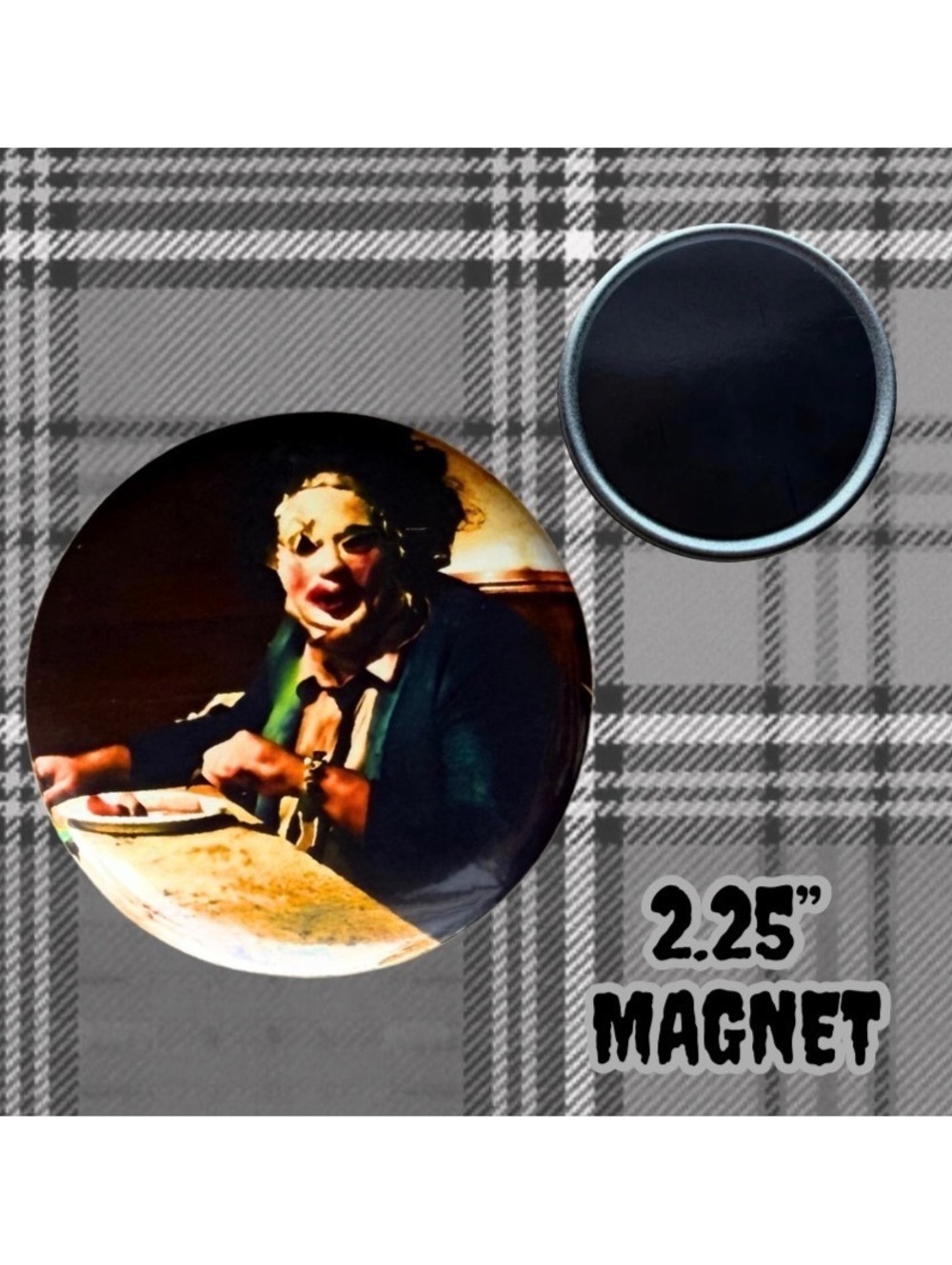 Texas Chainsaw Massacre Leatherface 2.25” Handmade Horror Magnet